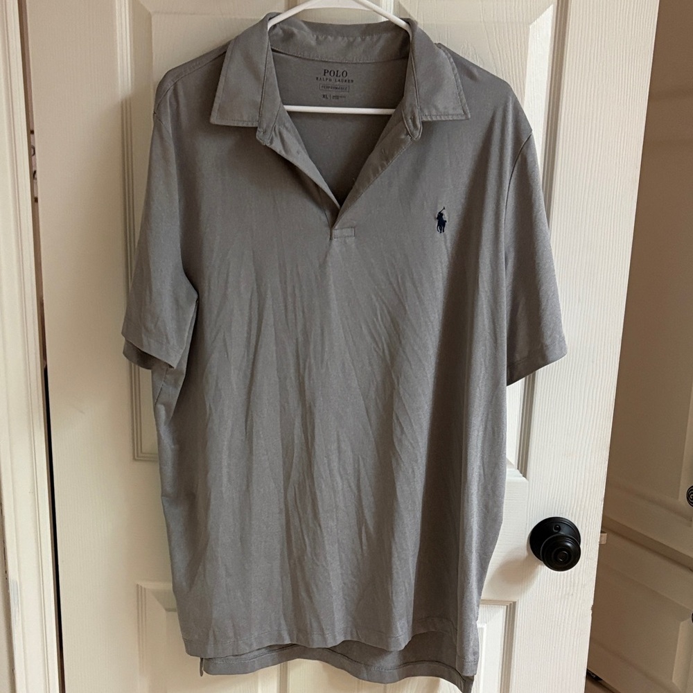 Polo by Ralph Lauren Men's Gray Polo Shirt